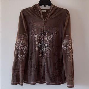 Cactus long sleeve Hoodie XL Used Chocolate theme